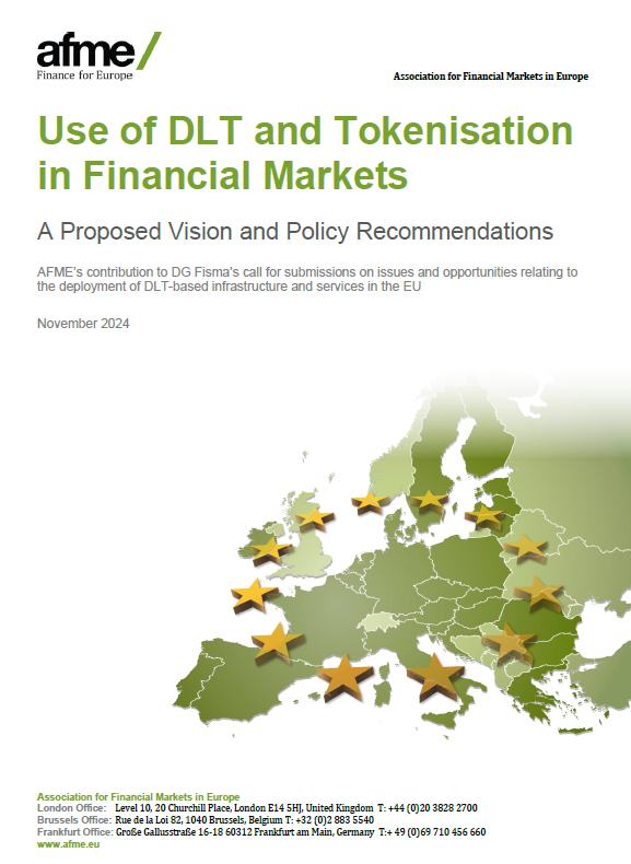 行業研究報告: DLT 代幣化在歐洲金融市場的使用 (AFME)